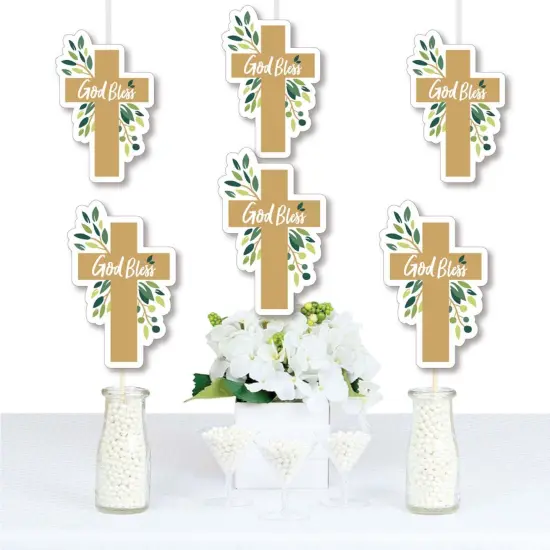 Big Dot of Happiness Elegant Cross - Decorations DIY Religious Party Essentials - Set of 20 {1}