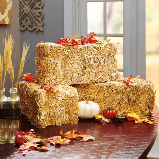 FloraCraft Decorative Straw Bale-5"x6"x13" {4}