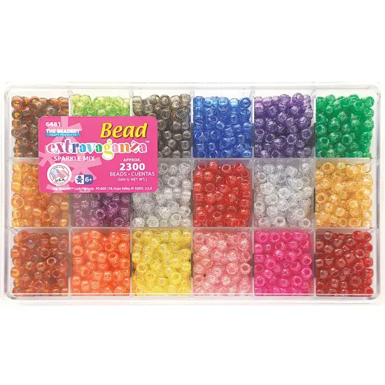 The Beadery Bead Extravaganza Bead Box Kit 19.75oz-All Sparkle {1}