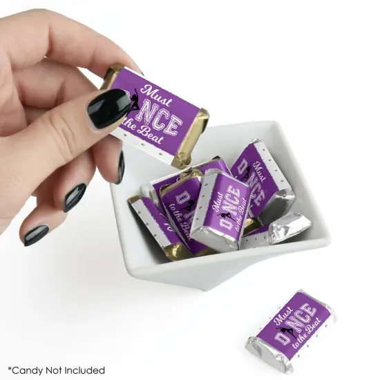 Big Dot of Happiness Must Dance to the Beat - Dance - Mini Candy Bar Wrapper Stickers - Birthday Party or Dance Party Small Favors - 40 Count {3}