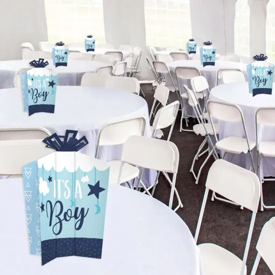 Big Dot of Happiness It's a Boy - Table Decorations - Blue Baby Shower Fold and Flare Centerpieces - 10 Count {6}