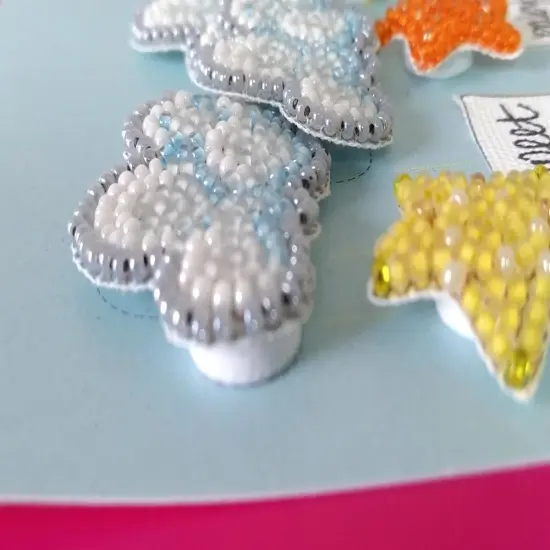 Postcard cross-stitch kit - Among stars and clouds {6}