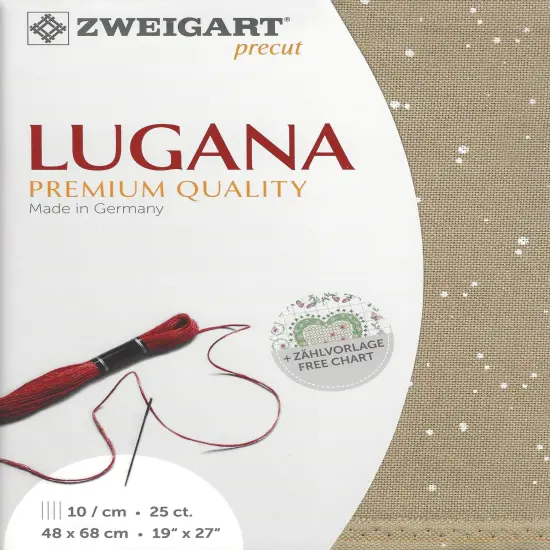 Precut Zweigart Lugana Splash 25 count Splash {1}