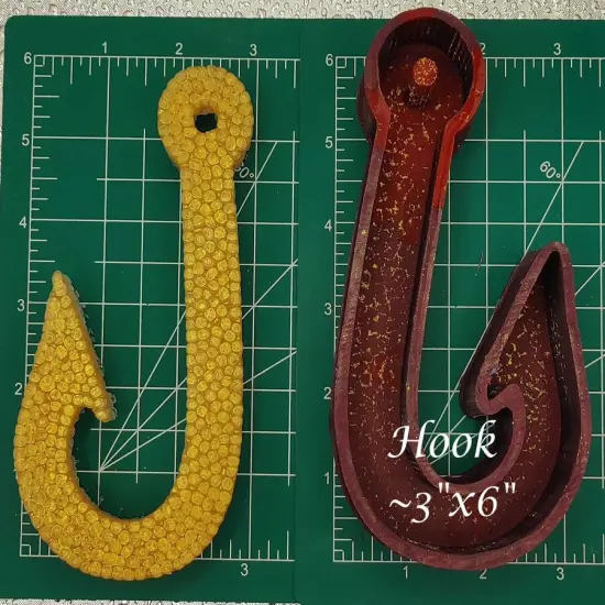 Hook Silicone Freshie Mold {1}