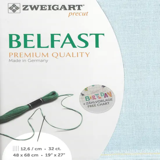 PrecutZweigart Belfast 32 count Ice Blue {1}