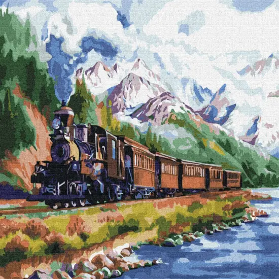 Painting by Numbers kit Train home KHO2510 {2}