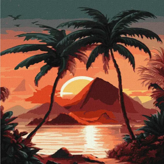 Painting by Numbers kit Sunrise by the sea KHO2771 {2}