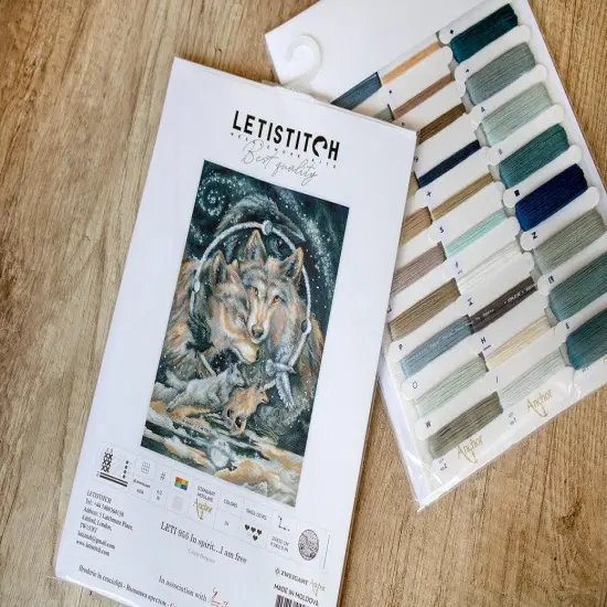 Counted Cross Stitch Kit In spirit I am free Leti955 {4}