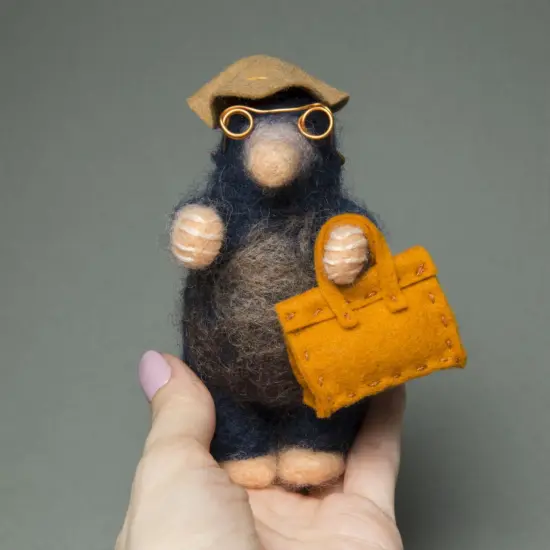 Felting kit "Small mole" {5}