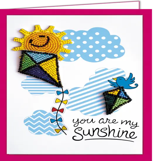 Postcard cross-stitch kit - Be pleased of your life! {3}