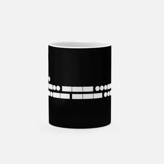 Morse Code I Love You 11 Oz Mug II {1}