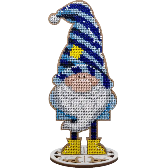 Bead embroidery kit on wood {2}