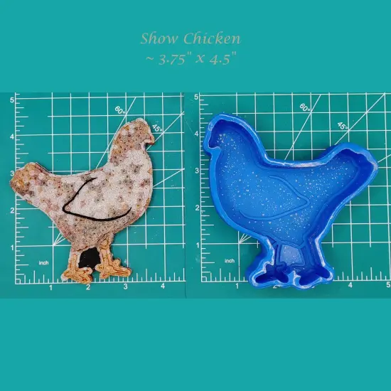 Show Chicken Silicone Freshie Mold {1}
