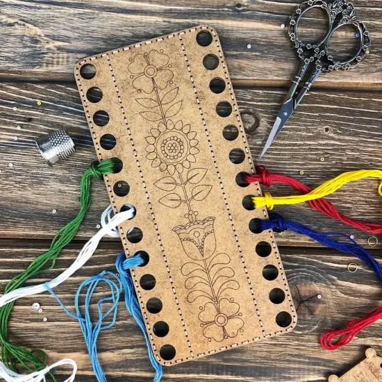 Blank for embroidery with thread on wood FLHW-019 {6}