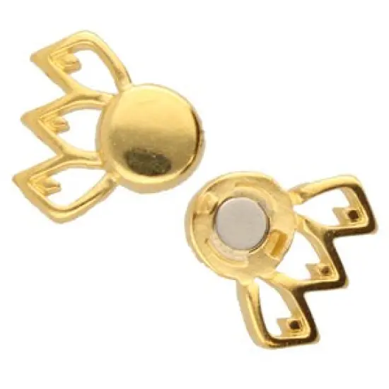 Fylakopi III, Gemduo Magnetic Clasp 24K Gold Plate, 1 piece {5}