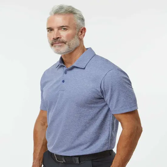 Adidas&reg; Space Dyed Polo Grey one heather {4}