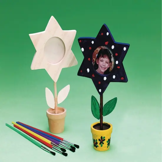 Wooden Star Frames Craft Kit (Pack of 12) {4}