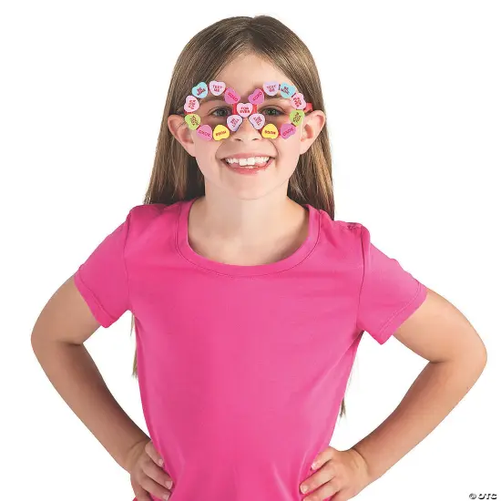 Kids Conversation Heart Glasses - 12 Pc. {2}
