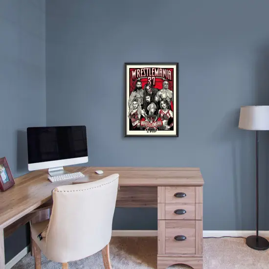 Phenom Gallery WWE Wrestlemania 37 18" x 24" Serigraph {3}