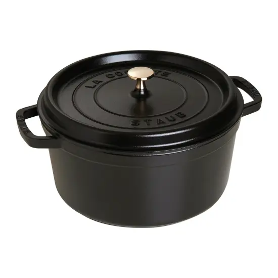 STAUB Cast Iron 7-qt Round Cocotte {4}