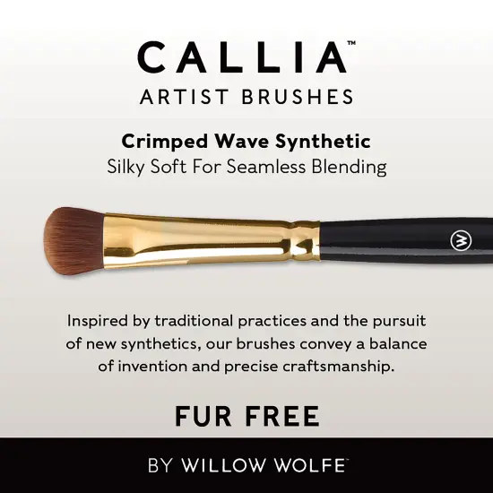 Willow Wolfe Callia Artist Mini Mop Brush-1/4" {6}