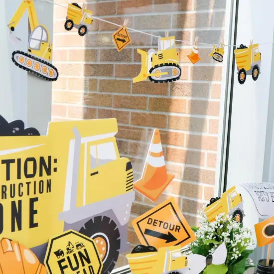 Big Dot of Happiness Dig It - Construction Party Zone - Baby Shower or Birthday Party DIY Decorations - Clothespin Garland Banner - 44 Pieces {3}