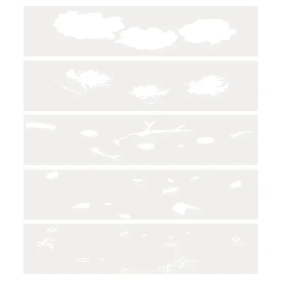 Nature's Garden Kingfisher Stencil-Beautiful Blossom {3}