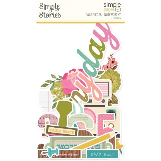 Simple Stories Simple Pages Page Pieces-17/Pkg {1}
