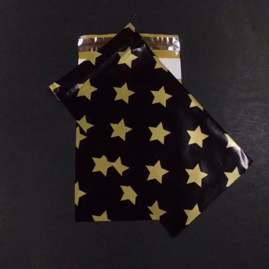 Pleated Gold Star Bags 11 1/2 inches tall by 5 inches wide | RAHEEV&reg; {4}