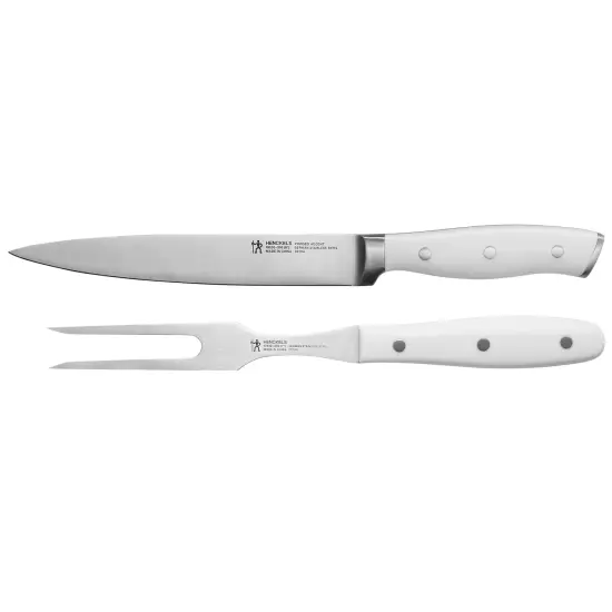 Henckels Forged Accent 2-pc Carving Set - White Handle {1}