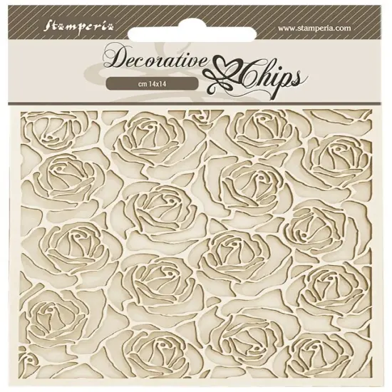 Stamperia Decorative Chips 5.5"X5.5"-Romance Forever Pattern {1}