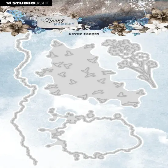 Studio Light In Loving Memory Cutting Dies-Nr. 739, Never Forget {1}