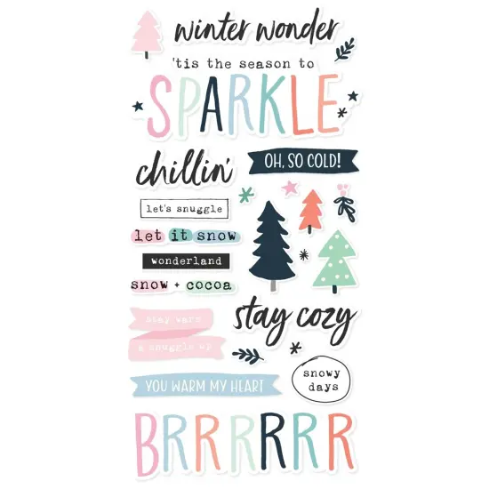 Winter Wonder Foam Stickers-51/Pkg {5}