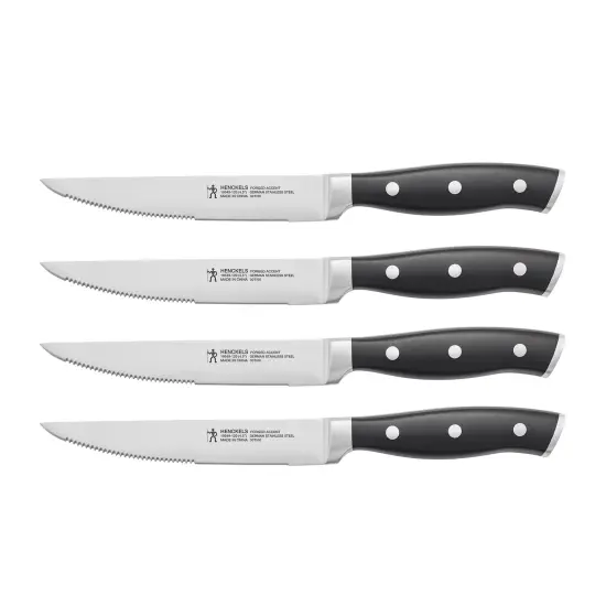 Henckels Forged Accent Set of 4 Steak Knife Set, German Engineered Informed by 100+ Years of Mastery {1}