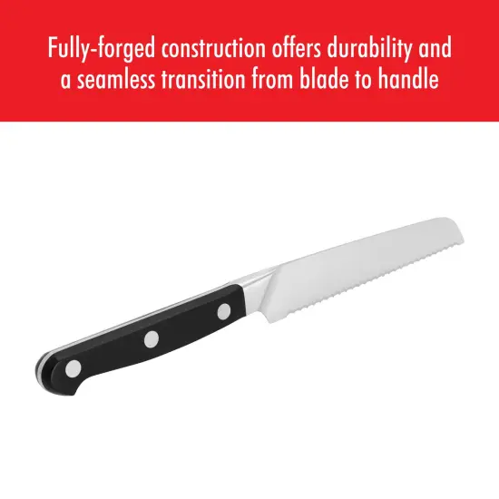 ZWILLING Pro 5-inch Serrated Utility Knife {5}