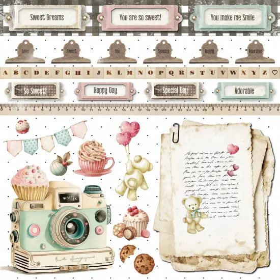 Beary Sweet Double-Sided Cardstock 12"X12" {2}