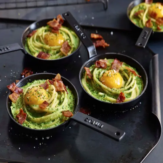 Staub Cast Iron 4.75-inch Mini Frying Pan - Matte Black {4}