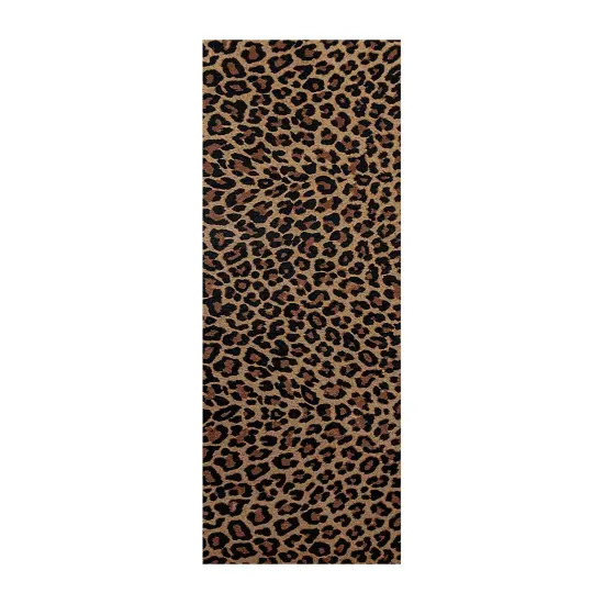 Realeather(R) Crafts Printed Leather Trim 9"X3"-Mini Leopard {3}