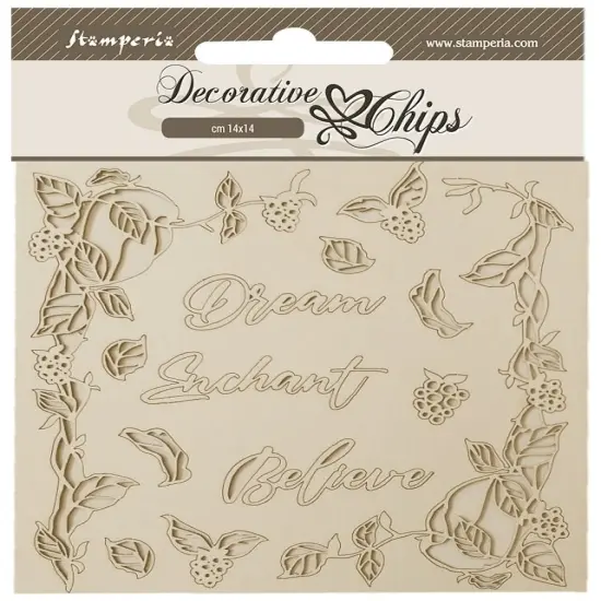 Stamperia Decorative Chips 5.5"X5.5"-Woodland Dream {1}