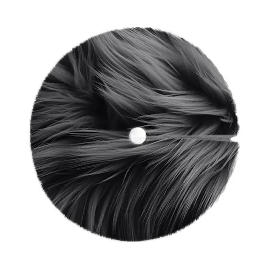 FabricLA 30" Dark Grey Faux Fur Christmas Tree Skirt - Fluffy Plush Tree Skirt (72cm) for Holiday Decorations {2}