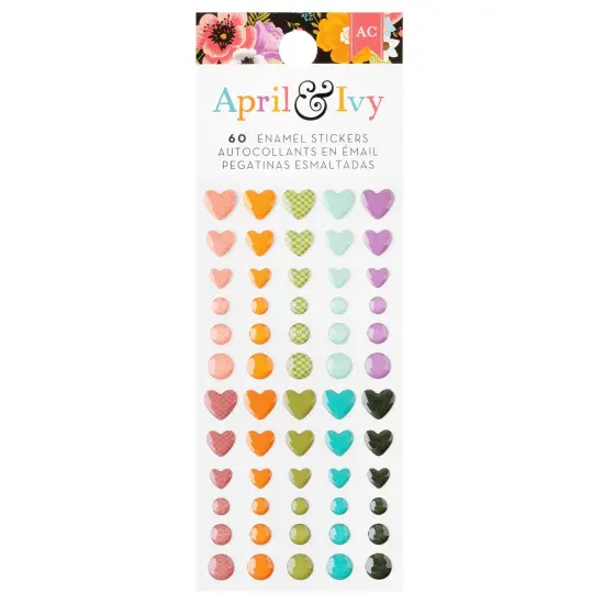 American Crafts April And Ivy Enamel Dots-60/Pkg {1}