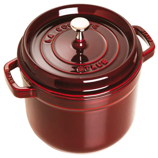 STAUB Cast Iron 9-qt Round Cocotte {5}