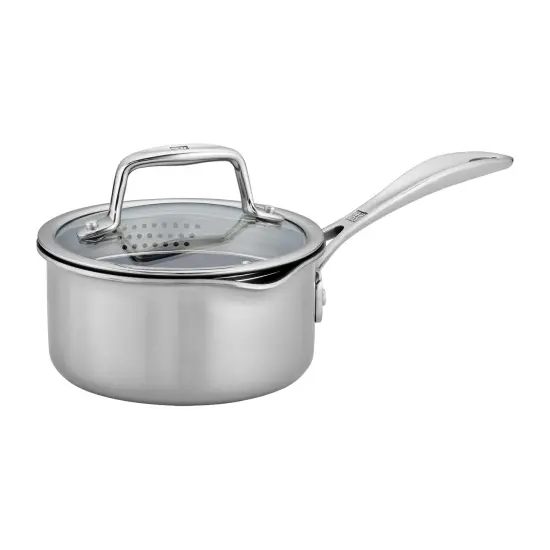 ZWILLING Clad CFX Stainless Steel Ceramic Nonstick Saucepan {1}