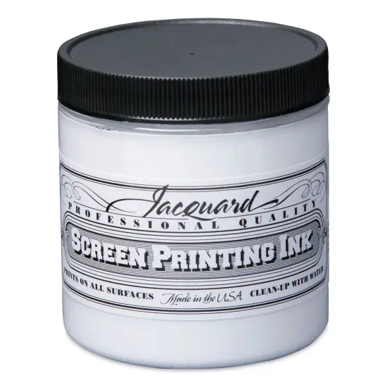 Jacquard Screen Printing Ink - Super Opaque White, 8 oz {1}