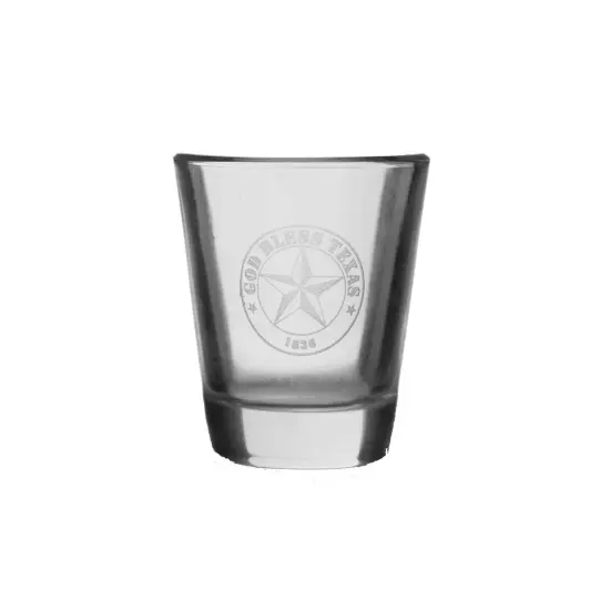 2oz God Bless Texas Shot Glass {1}