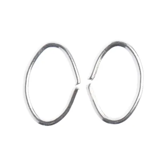 John Bead Jump Ring Oval 8x6mm 88/Pkg-Silver {3}