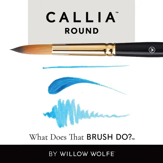 Willow Wolfe Callia Artist Round Brush-2 {6}