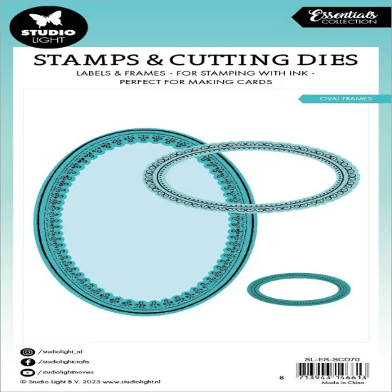 Studio Light Essentials Cutting Dies-Nr. 70, Oval Frames {3}