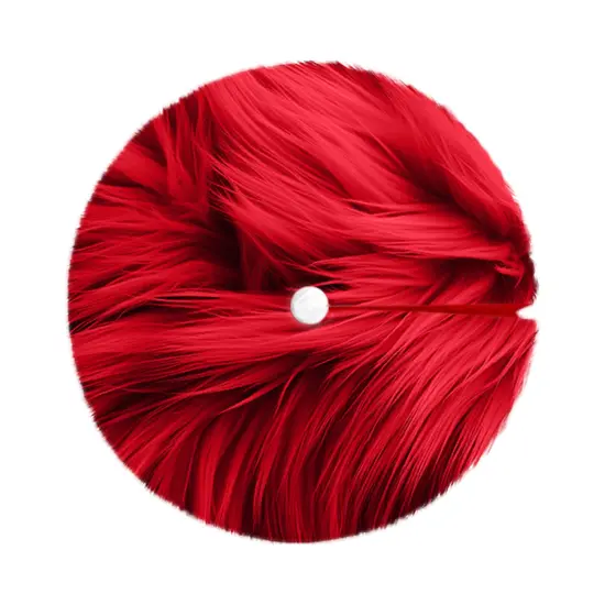 FabricLA 60" Red Faux Fur Christmas Tree Skirt - Fluffy Plush Tree Skirt (152cm) for Holiday Decorations {2}