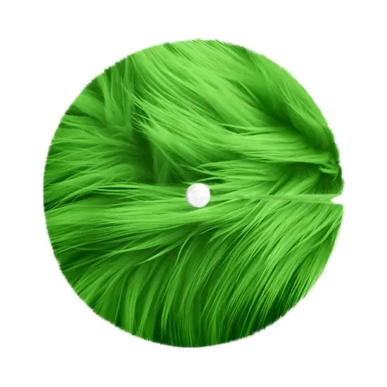 FabricLA 30" Lime Faux Fur Christmas Tree Skirt - Fluffy Plush Tree Skirt (72cm) for Holiday Decorations {2}